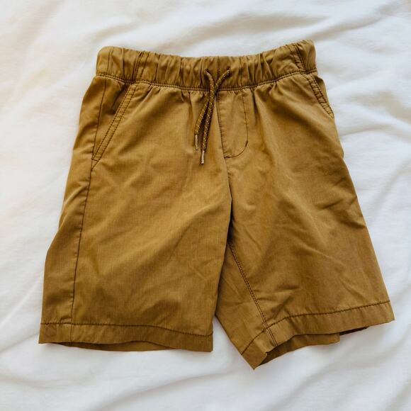 Old Navy Quick Dry Drawstring Shorts Bundle Brown Blue Elastic Waist Size 6/7 - Picture 4 of 6